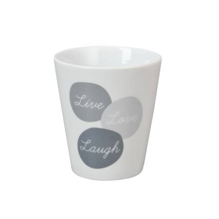 MUG LIVE LOVE LAUGH GREY